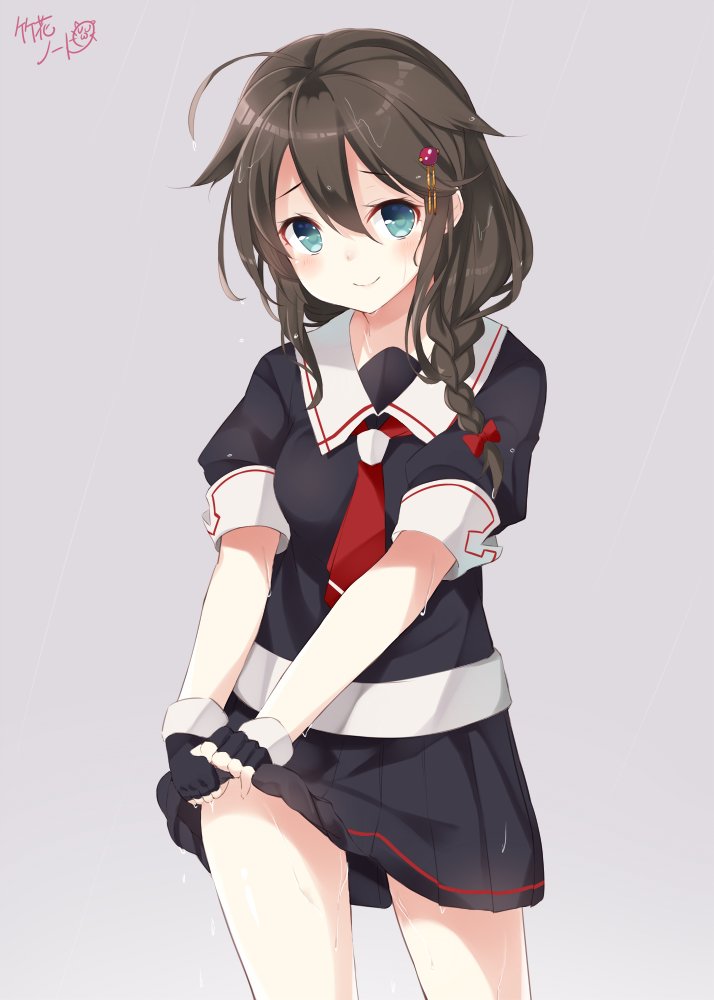 shigure and shigure kai ni (kantai collection) drawn by takehana_note