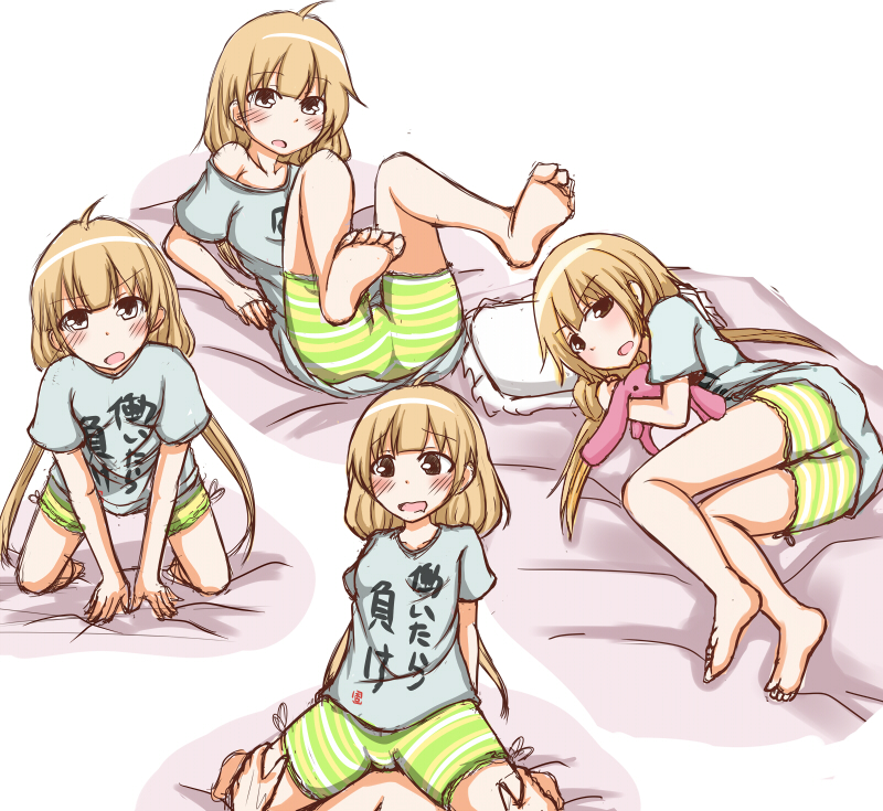 futaba anzu (idolmaster and 1 more) drawn by adne8310