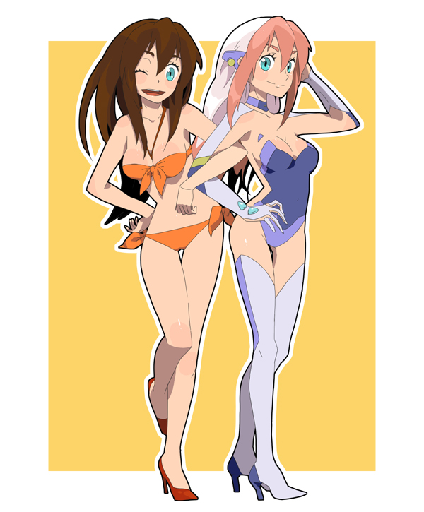 birdy cephon altera and arita shion (tetsuwan birdy decode and 1 more) drawn by ukke