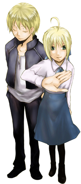 artoria pendragon, saber, and gilgamesh (fate and 1 more)