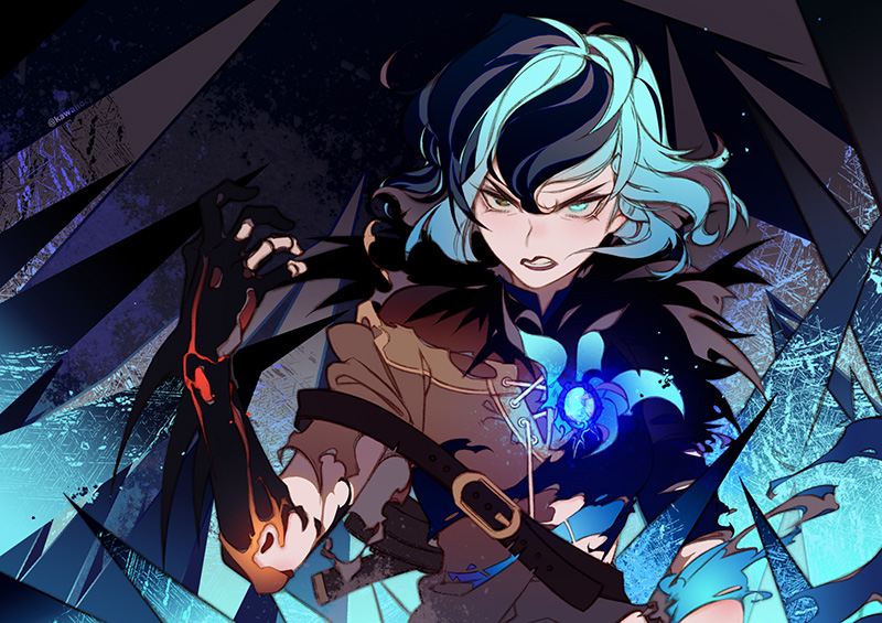 cassandra (tangled and 1 more) drawn by kawacy