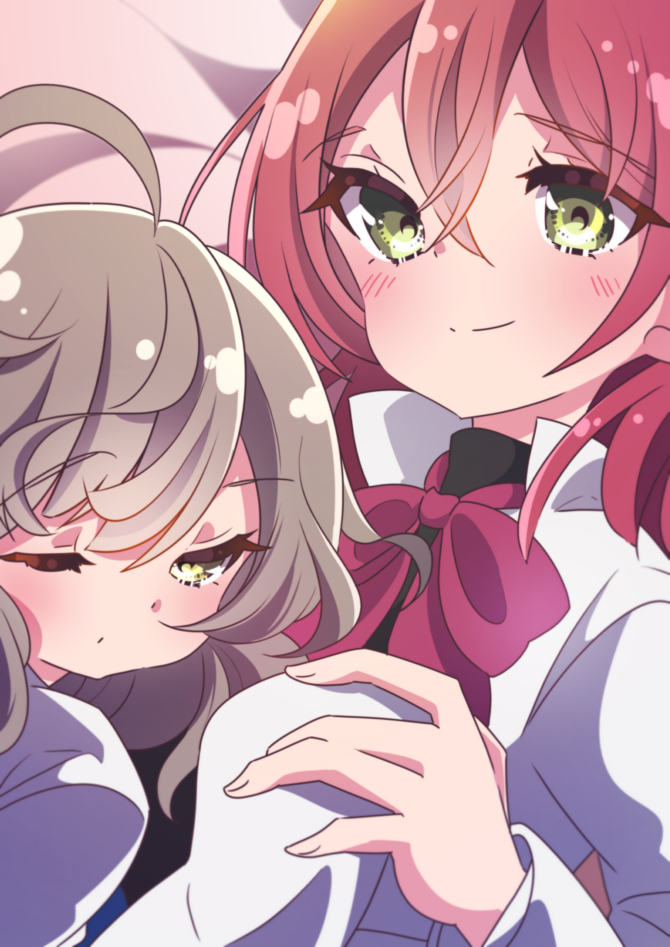 sasaki ran and hatsukano yo (assault lily) drawn by honkawa_works