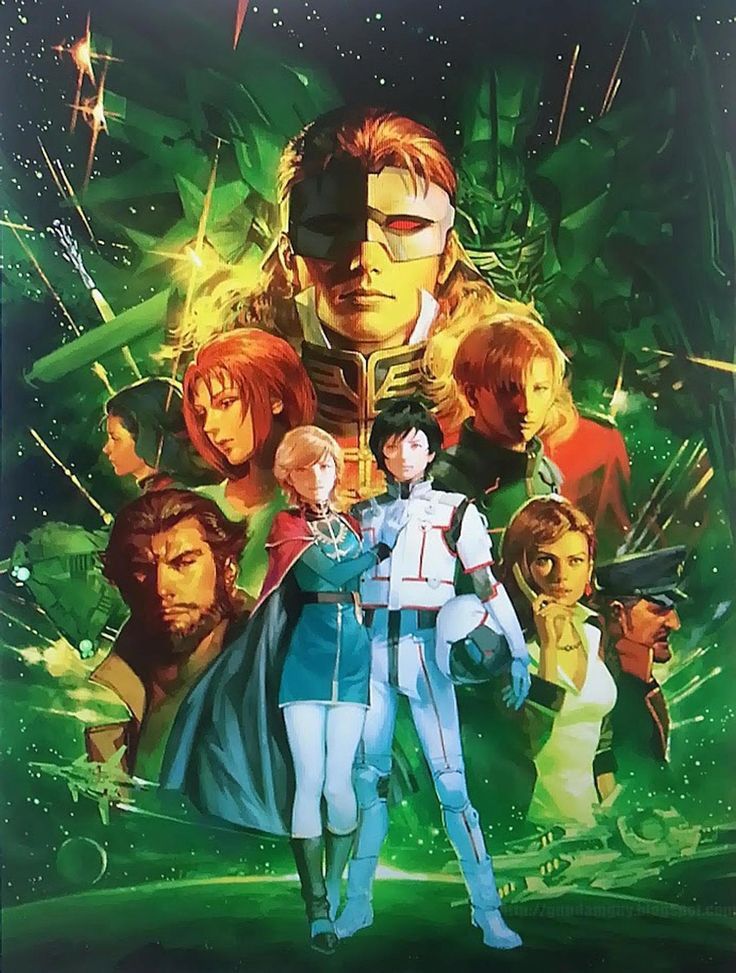 mineva lao zabi, marida cruz, banagher links, sinanju, riddhe marcenas, and 4 more (gundam and 1 more)