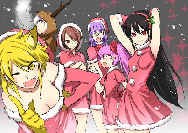 akame, chelsea, leone, mine, sheele, and 1 more (akame ga kill!) drawn by tashiro_tetsuya