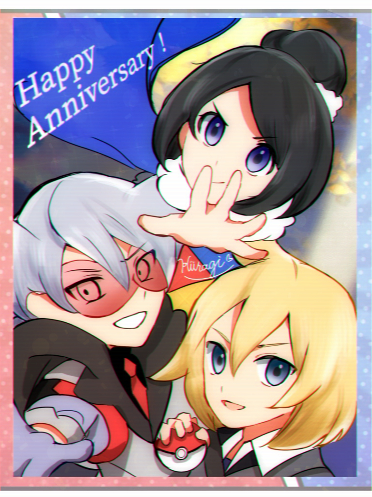 bettie, lear, and paulo (pokemon and 1 more) drawn by hiiragi_0404