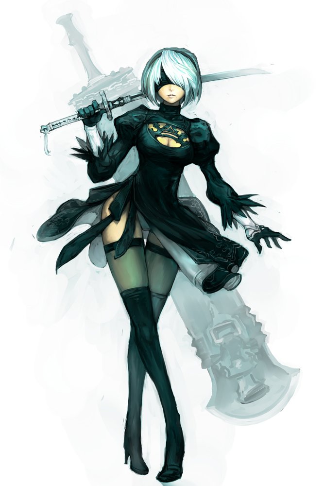 2b (nier and 1 more) drawn by hungry_clicker