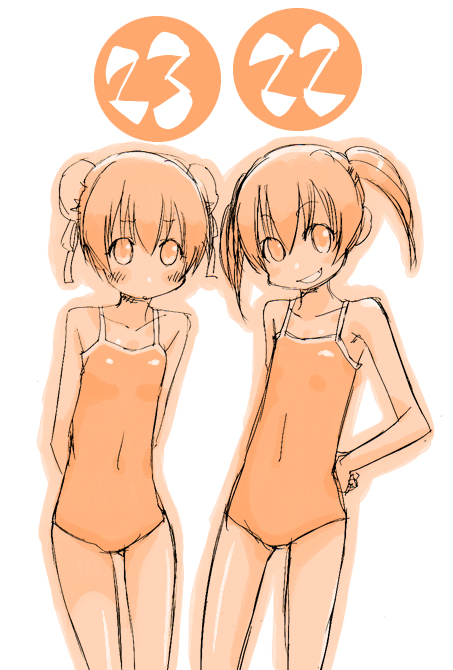 narutaki fuuka and narutaki fumika (mahou sensei negima!) drawn by mikami_komata