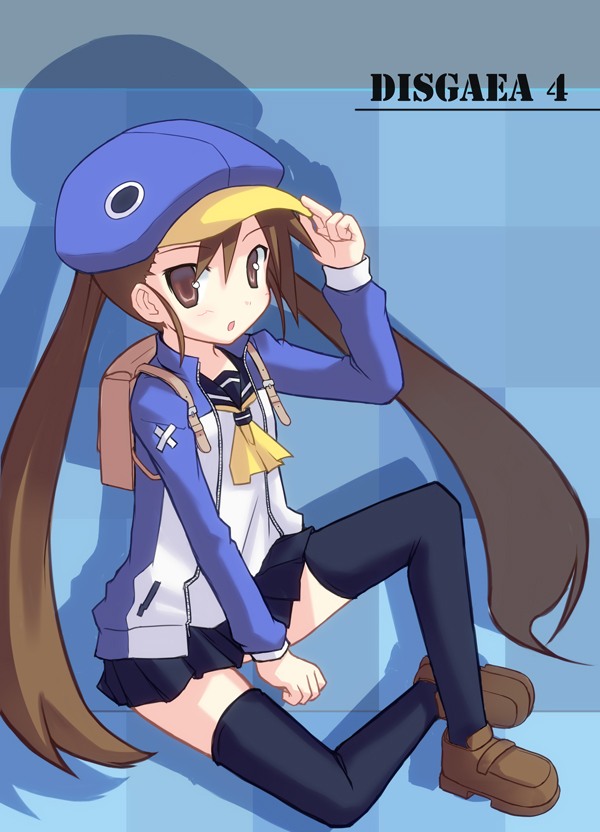 prinny and kazamatsuri fuuka (disgaea and 1 more) drawn by utsurogi_akira