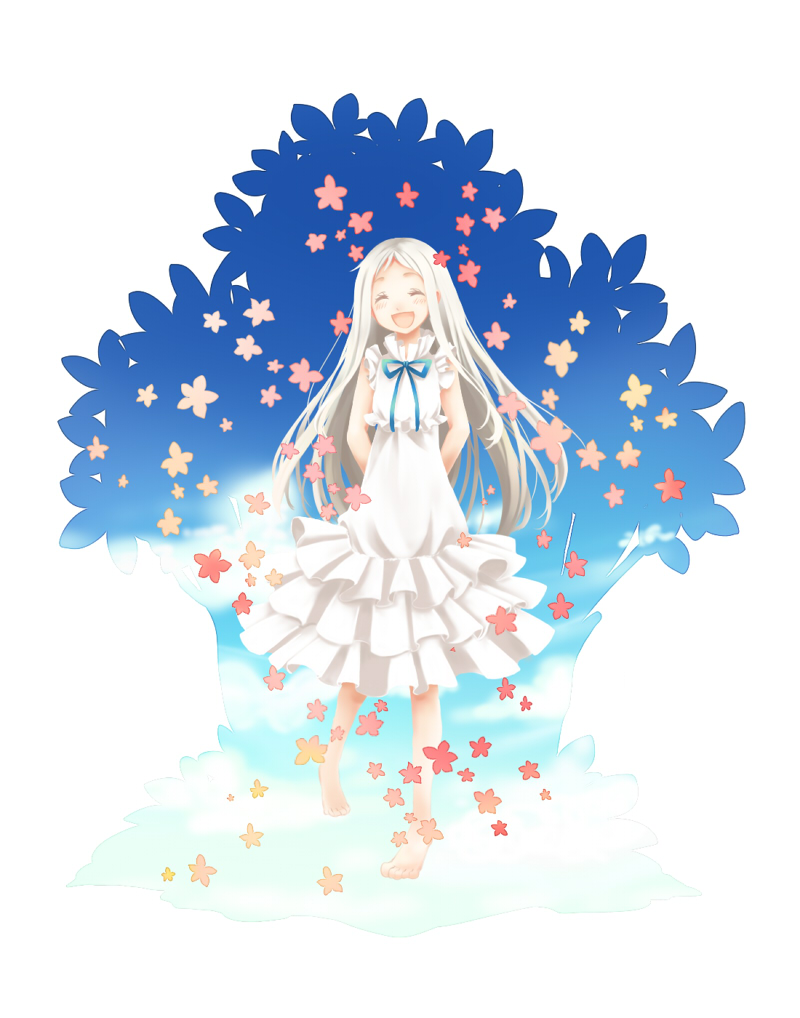 honma meiko (ano hi mita hana no namae wo bokutachi wa mada shiranai.) drawn by emeko_(fuwarinco)