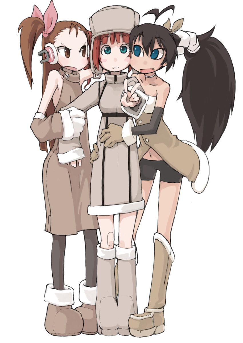 minase iori, ganaha hibiki, and takatsuki yayoi (idolmaster and 1 more) drawn by tugeneko