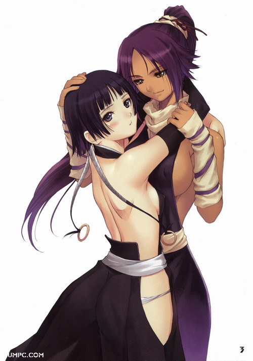 shihouin yoruichi and sui-feng (bleach) drawn by tony_taka