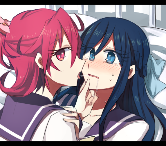hishikawa rikka and aida mana (precure and 1 more) drawn by aoki_shizumi
