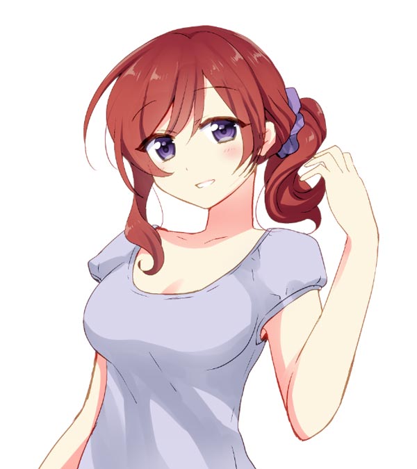 nishikino maki (love live! and 1 more) drawn by okanoyuno