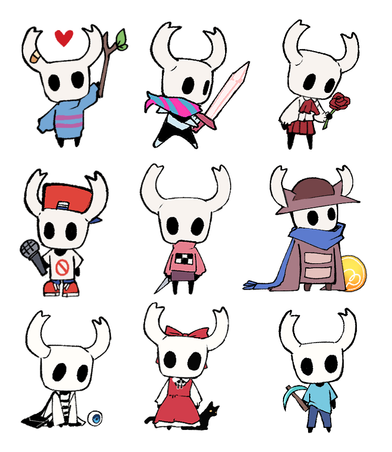 frisk, madotsuki, ib, kris, knight, and 5 more (undertale and 9 more) drawn by ocohc
