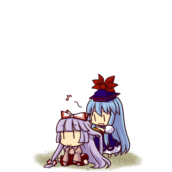 fujiwara no mokou and kamishirasawa keine (touhou) drawn by socha