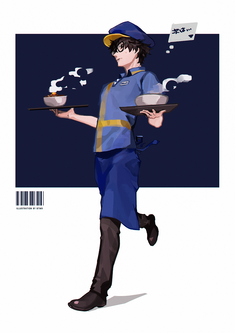 amamiya ren (persona and 1 more) drawn by btmr_game