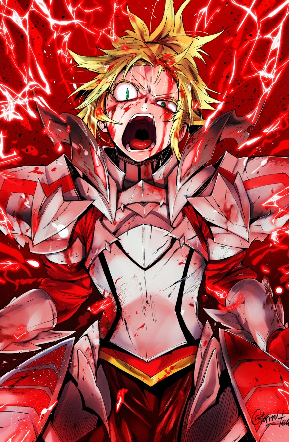 mordred (fate and 2 more) drawn by torichamaru