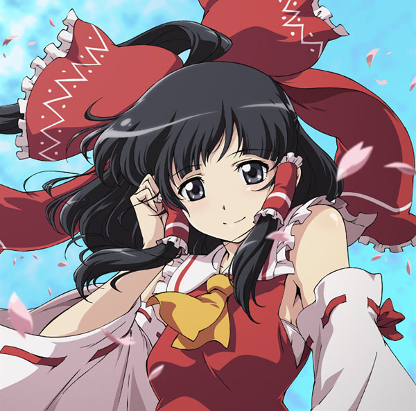 hakurei reimu (touhou and 1 more) drawn by lunamoon
