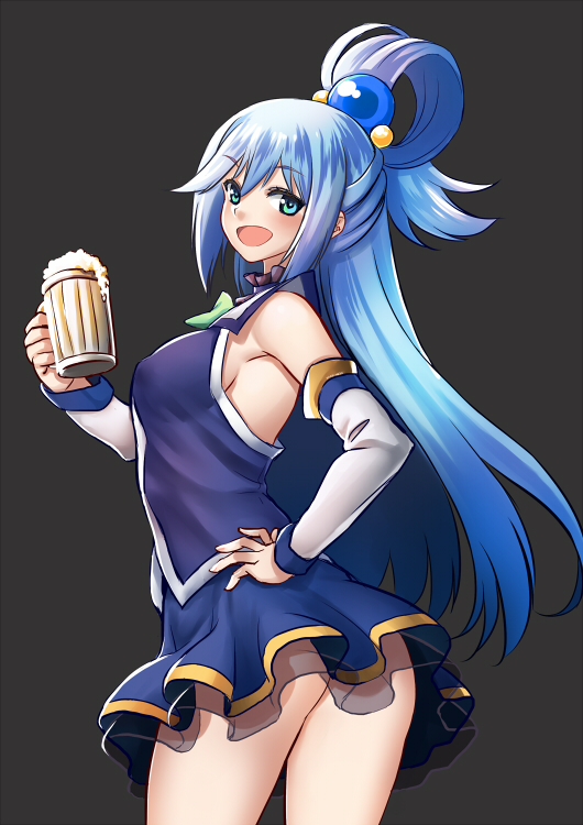aqua (kono subarashii sekai ni shukufuku wo!) drawn by kaorihero