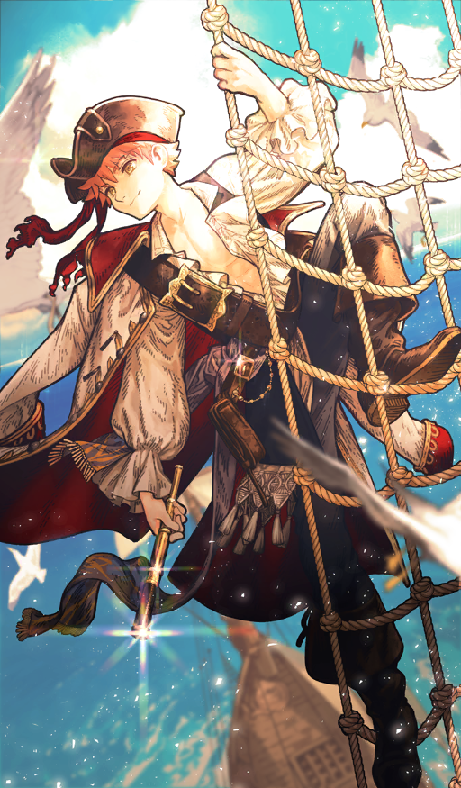 emiya shirou and senji muramasa (fate and 1 more) drawn by shirahama_kamome