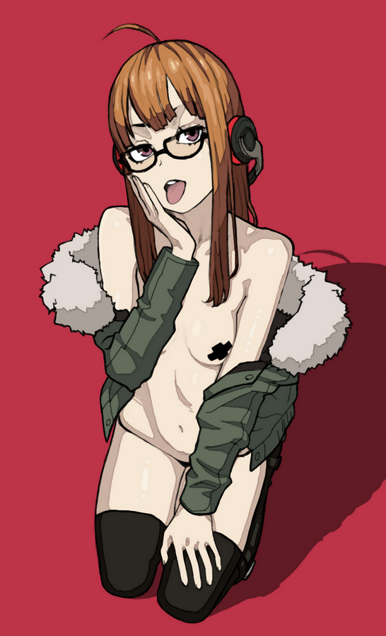 sakura futaba (persona and 1 more) drawn by bluesalm0n