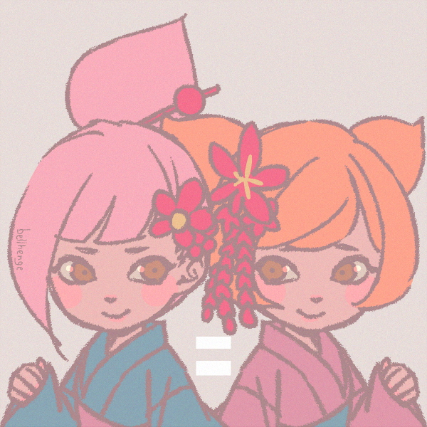 ana and kat (warioware and 1 more) drawn by bellhenge