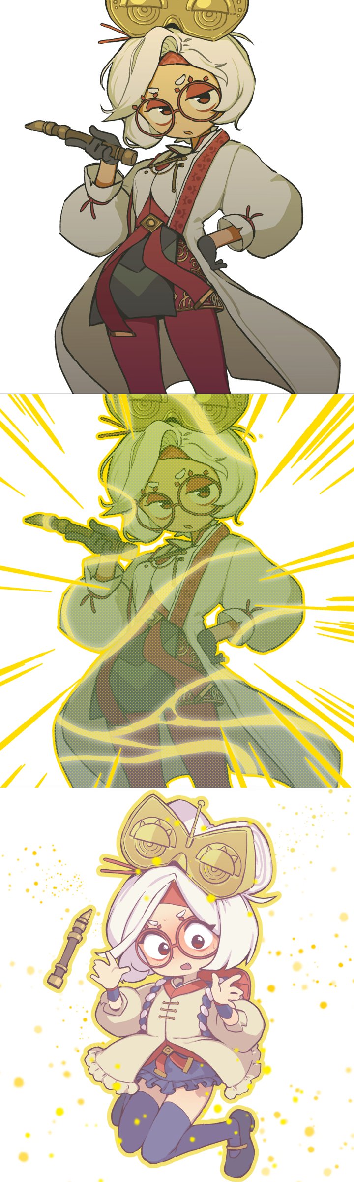 purah (the legend of zelda and 2 more) drawn by orenjipiiru