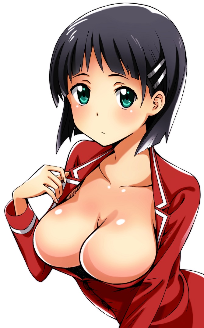 kirigaya suguha (sword art online) drawn by koube