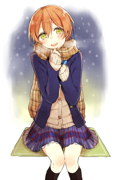 hoshizora rin (love live! and 1 more) drawn by akakura
