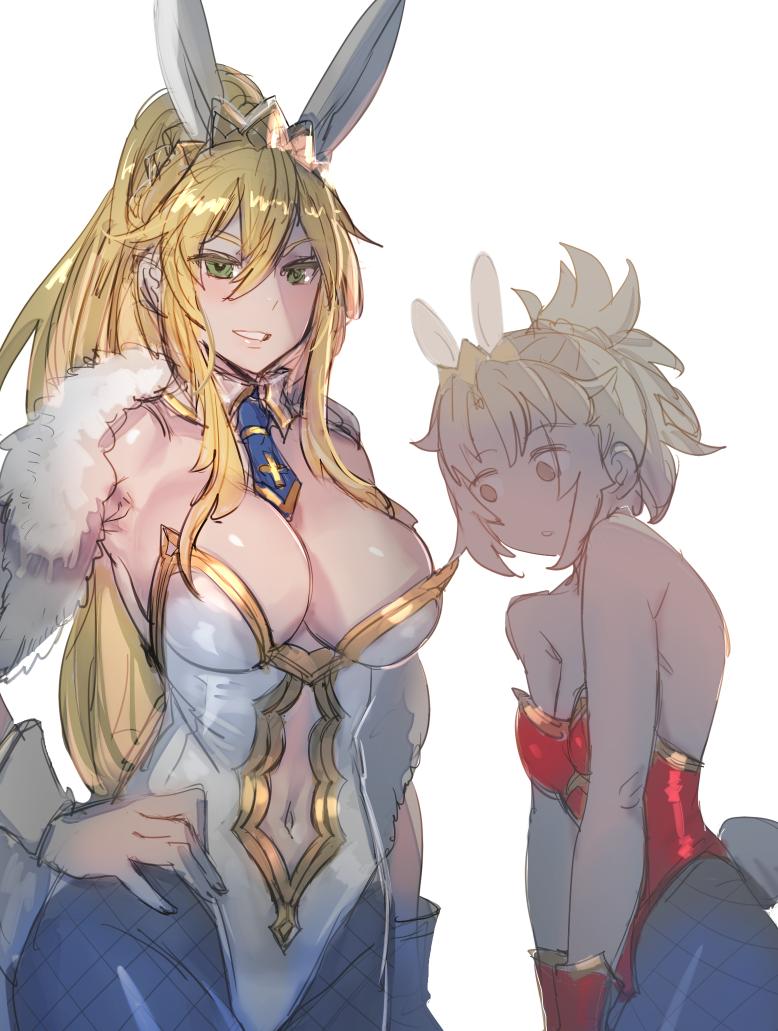 artoria pendragon and mordred (fate and 1 more) drawn by bow_(bhp)