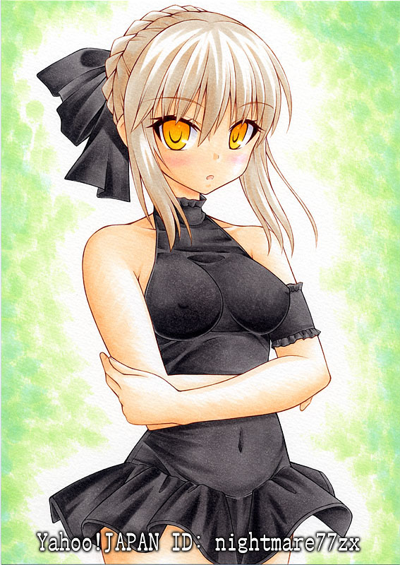 artoria pendragon and saber alter (fate and 2 more) drawn by nightmare77zx