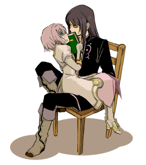 yuri lowell and estellise sidos heurassein (tales of and 1 more) drawn by sonoutine