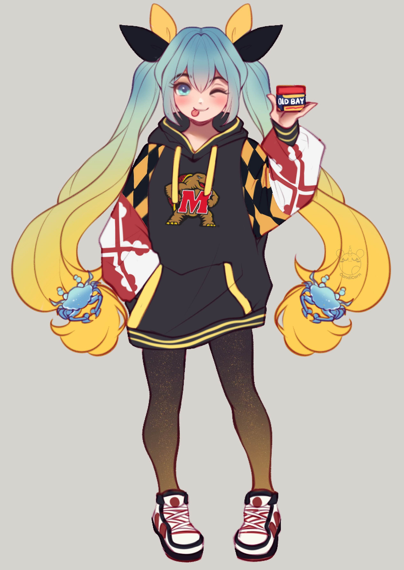 hatsune miku (vocaloid) drawn by candicornart