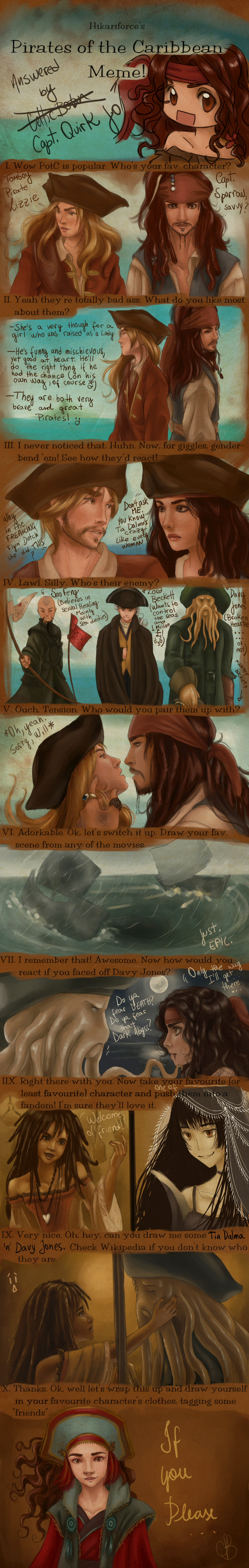 jack sparrow, davy jones, elizabeth swann, sao feng, tia dalma, and 1 more (avatar legends and 2 more)