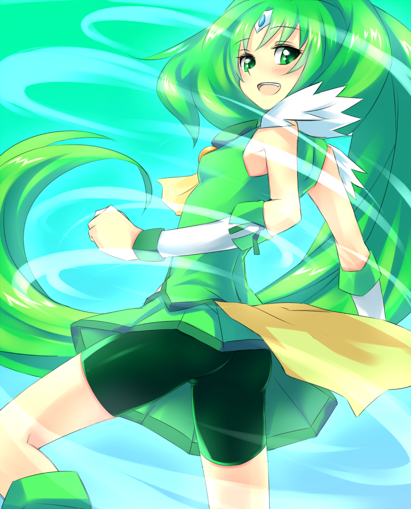 midorikawa nao and cure march (precure and 1 more) drawn by takabow