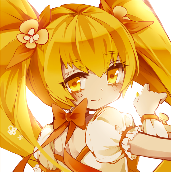 myoudouin itsuki and cure sunshine (precure and 1 more) drawn by yuucho_(cololal)