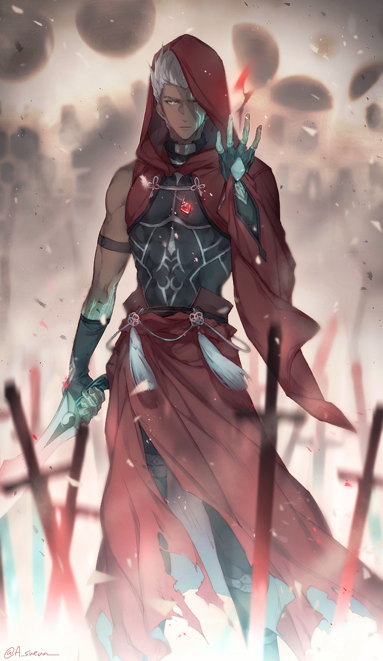 archer (fate and 1 more) drawn by h_sueun
