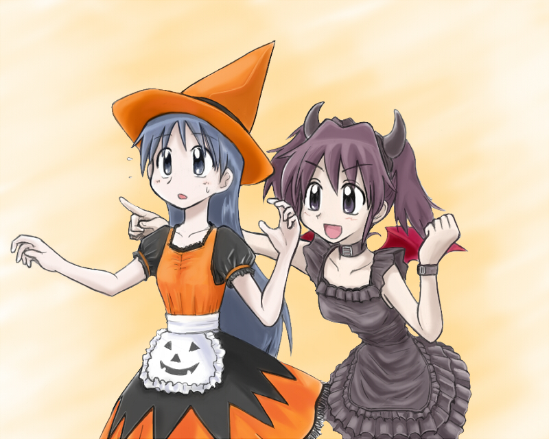 kajiwara sora and asou natsumi (sketchbook full colors) drawn by machijuu