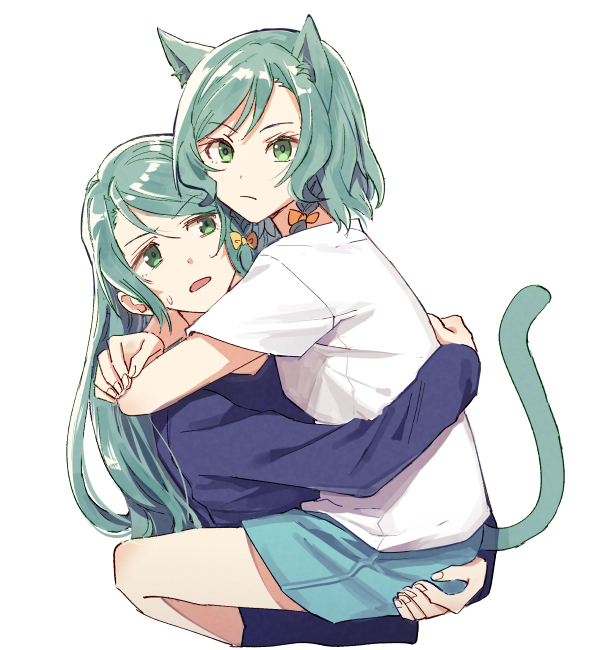 hikawa sayo and hikawa hina (bang dream!) drawn by akni