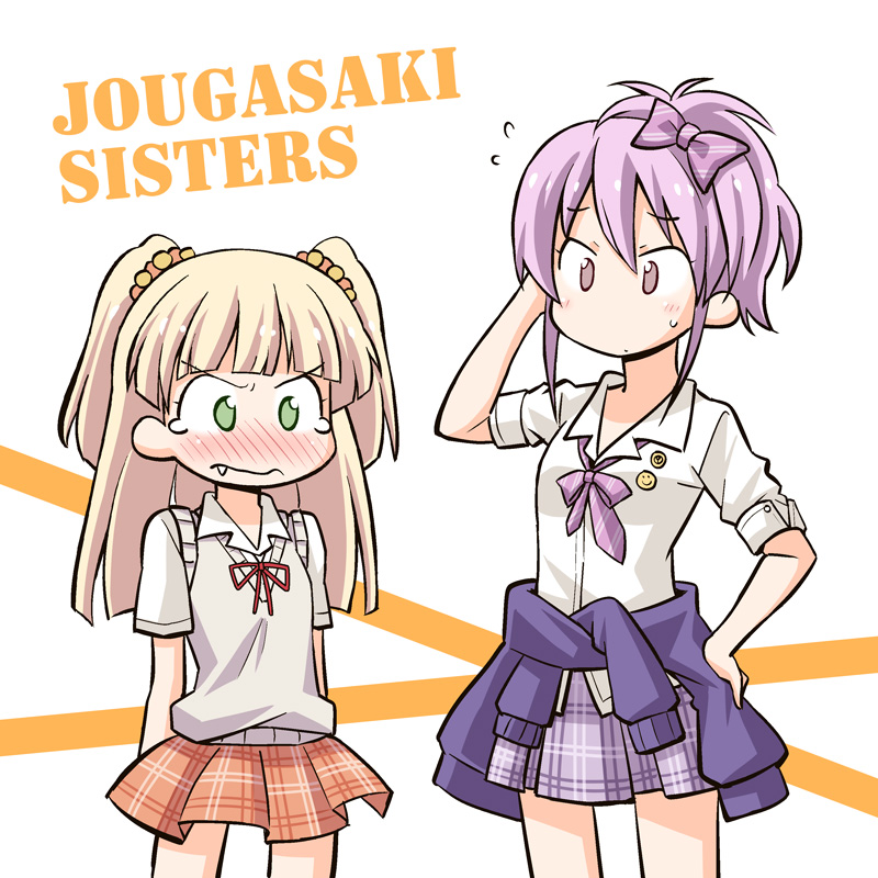 jougasaki mika and jougasaki rika (idolmaster and 1 more) drawn by nekotoufu