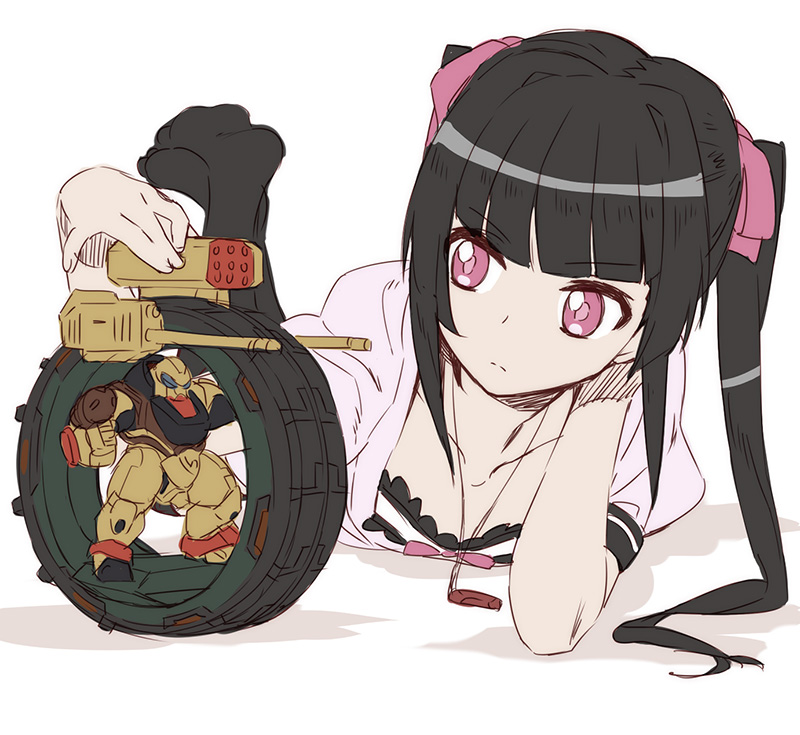 tsukuyomi shirabe, einerad, and gedlav (gundam and 2 more) drawn by murakami_hisashi