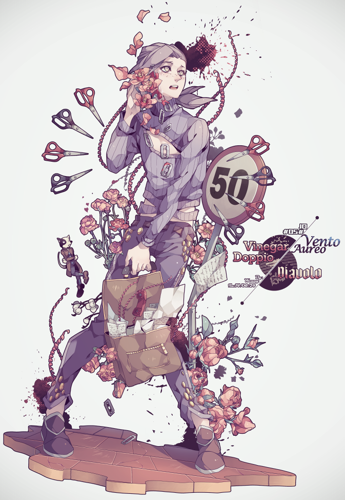 vinegar doppio (jojo no kimyou na bouken and 1 more) drawn by wenny02