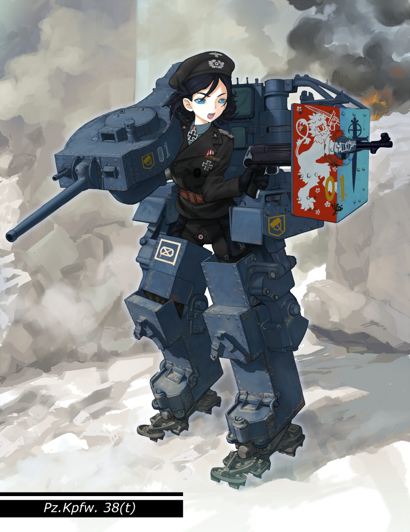 panzerkampfwagen 38(t) (original) drawn by kuuro_kuro