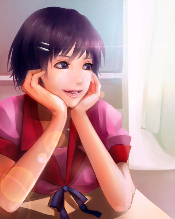 hanekawa tsubasa (monogatari and 1 more) drawn by saojou
