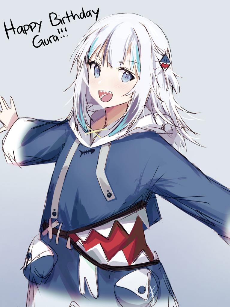 gawr gura (hololive and 1 more) drawn by misaki_d3su