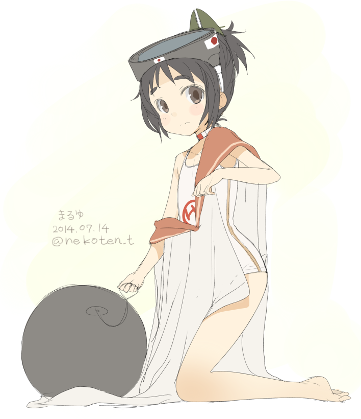 i-401 and maru-yu (kantai collection) drawn by fujishiro_touma