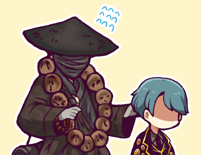 nugget, employee, and clouded monk (project moon and 1 more) drawn by hatake_shimeji