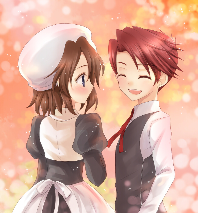 ushiromiya battler and shannon (umineko no naku koro ni) drawn by maekawa_suu