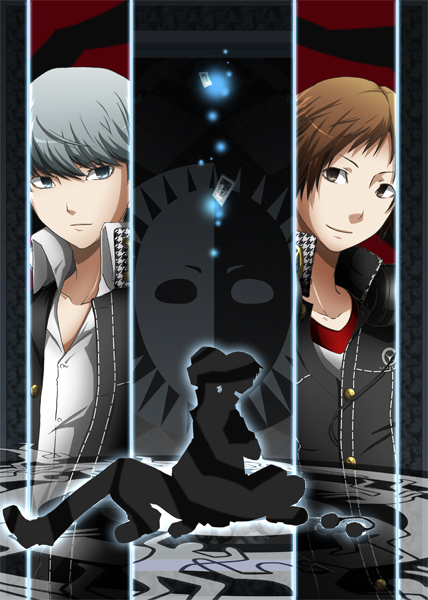 narukami yu and hanamura yousuke (persona and 1 more) drawn by juufuu&hiori