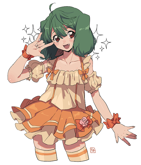 ranka lee (macross and 1 more) drawn by kinako_(462)